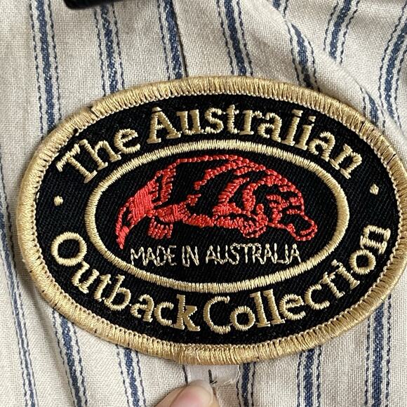 Vintage The Australian Outback Collection Duster Jacket Mens Sz L Canvas‎ Trench - Picture 5 of 12
